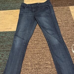 PAIGE Dark Blue Skyline Skinny Jeans 28